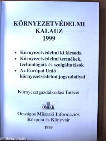 Környezetvédelmi kalauz 1999