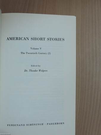 American Short Stories V.