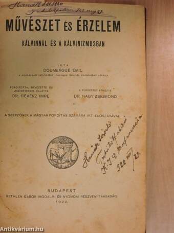 Művészet és érzelem Kálvinnál és a kálvinizmusban/Az utolsók/Kálvin János ifjúkori levelei