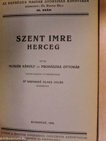 A Magyar Gyorsírók Országos Szövetségének új versenyszabályzata és versenyügyrendje, az eljárási utasításokkal s a szabatosverseny birálati szabályaival/A Magyar Gyorsírók Országos Szövetségének évkönyve 1936