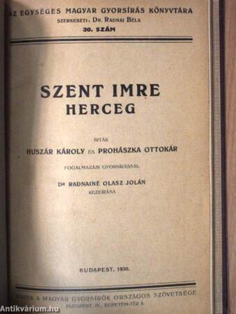 A Magyar Gyorsírók Országos Szövetségének új versenyszabályzata és versenyügyrendje, az eljárási utasításokkal s a szabatosverseny birálati szabályaival/A Magyar Gyorsírók Országos Szövetségének évkönyve 1936