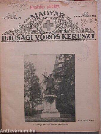 Magyar Ifjusági Vöröskereszt 1935. szeptember-1936. június hó