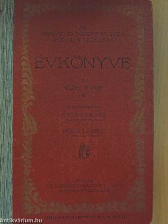 Az Országos Gárdonyi Géza Irodalmi Társaság évkönyve 1926. évre