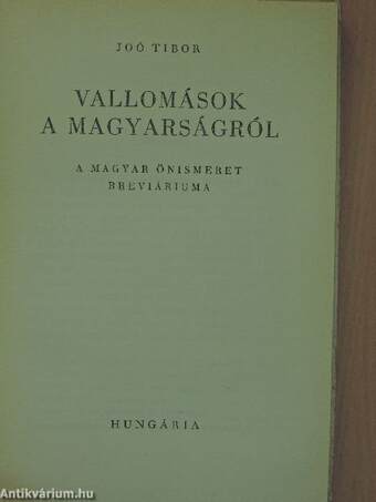 Vallomások a magyarságról