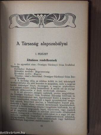 Az Országos Gárdonyi Géza Irodalmi Társaság évkönyve 1926. évre