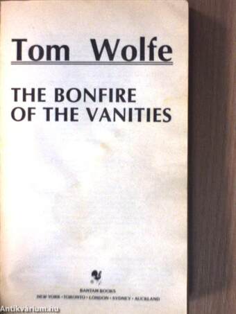 The Bonfire of the Vanities