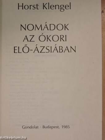 Nomádok az ókori Elő-Ázsiában