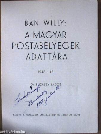 A magyar postabélyegek adattára 1943-48