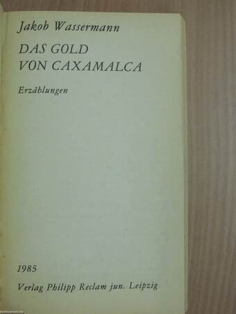 Das Gold von Caxamalca