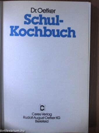 Dr. Oetker Schulkochbuch