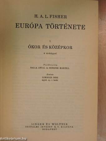 Európa története I.