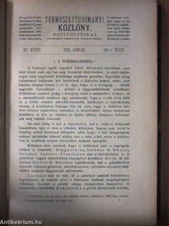 Természettudományi Közlöny 1883. január-december/Névjegyzék és tárgymutató a K. M. Természettudományi Társulat 1841-től-1883-ig megjelent folyóiratához