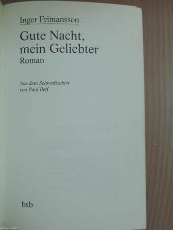 Gute Nacht, mein Geliebter