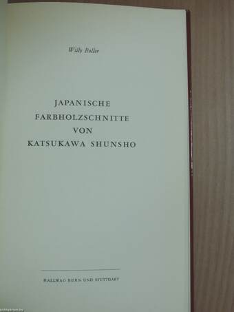 Japanische Farbholzschnitte von Katsukawa Shunsho