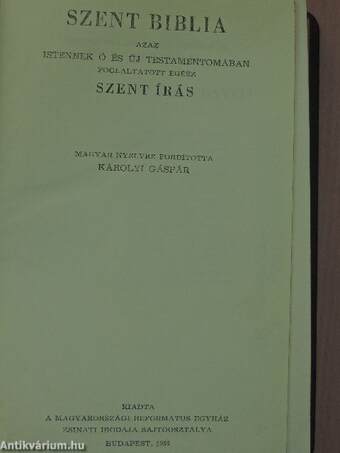 Szent Biblia