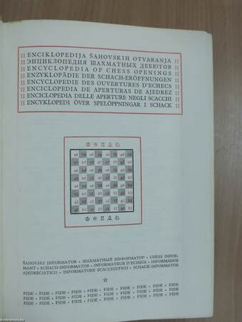 Encyclopaedia of Chess Openings B II.