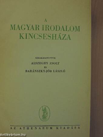 A magyar irodalom kincsesháza