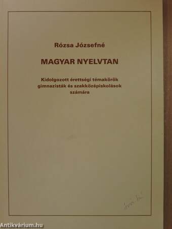 Magyar nyelvtan