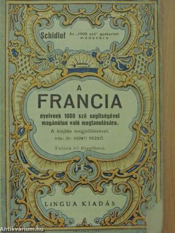 Schidlof gyakorlati módszere - Francia 1-10. füzet