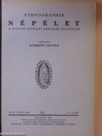 Ethnographia - Népélet 1937/2-3.