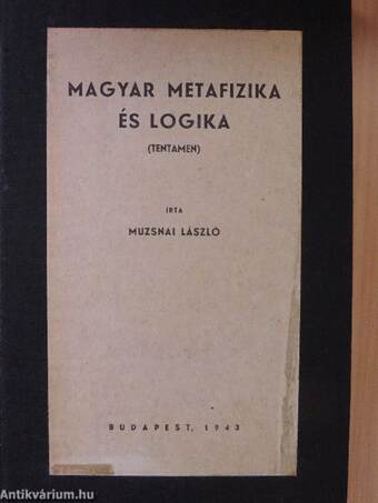 Magyar metafizika és logika