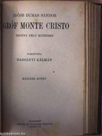 Gróf Monte Cristo I-IV.