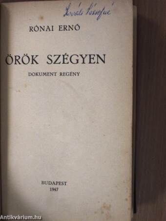 Örök szégyen