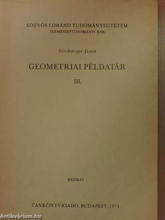 Geometriai példatár III.