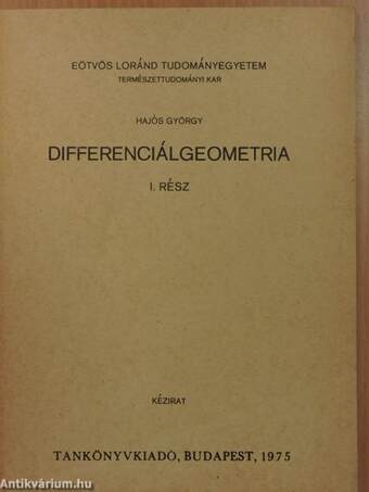 Differenciálgeometria I.