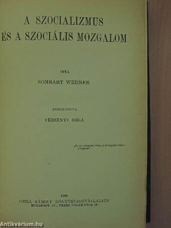 A szocializmus és a szociális mozgalom