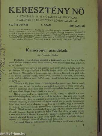 Keresztény Nő 1927-1928. január-december