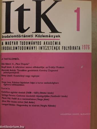 Irodalomtörténeti Közlemények 1976/1-6.