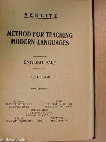 Method for Teaching Modern Languages I.