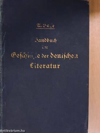 Handbuch der Geschichte der deutschen Literatur (gótbetűs)