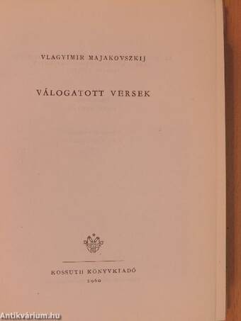 Válogatott versek