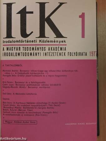 Irodalomtörténeti Közlemények 1977/1-6.
