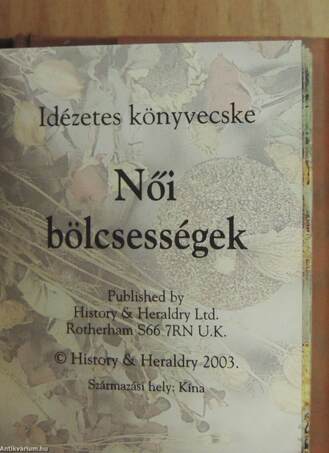 Női bölcsességek (minikönyv)