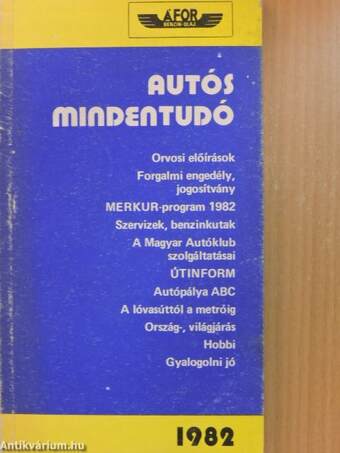 Autós mindentudó 1982