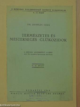 Természetes és mesterséges glükozidok