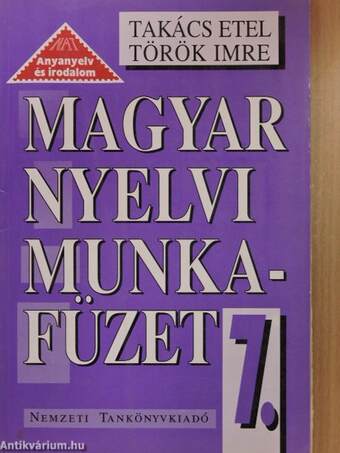 Magyar nyelvi munkafüzet 7.