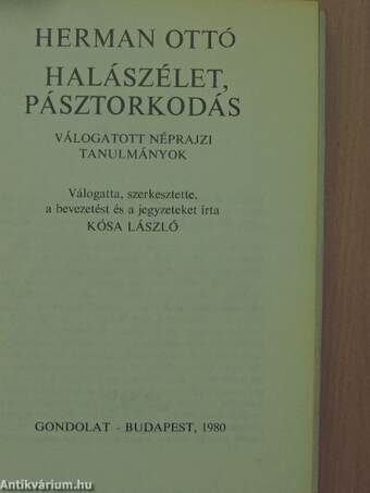 Halászélet, pásztorkodás