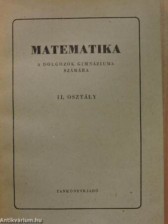 Matematika II.