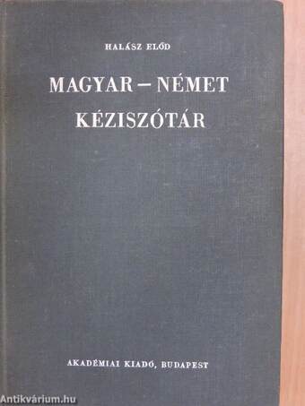 Magyar-német kéziszótár