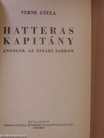 Hatteras kapitány