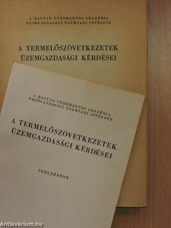 A termelőszövetkezetek üzemgazdasági kérdései