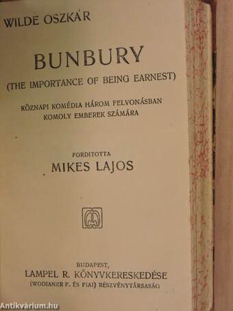 A matrác-sir/A palesztinai zarándok/Olasz elbeszélők tára/A Violka Vera s egyéb elbeszélések/Az óriások világa/Bunbury (the importance of being earnest)/Fanni hagyományai/Török históriák/Mathematikai mulatságok/II. Rákóczi Ferencz élete