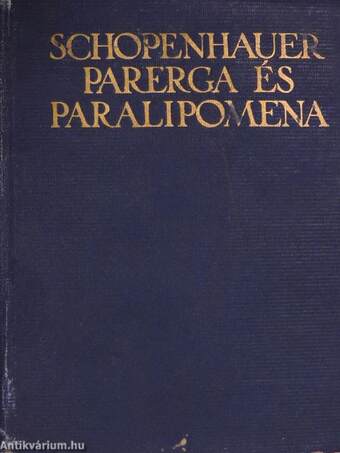 Parerga és Paralipomena III.