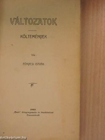 Változatok