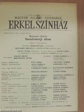 Benjamin Britten: Szentivánéji álom