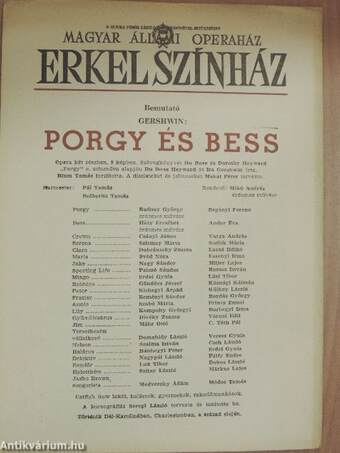 Gershwin: Porgy és Bess